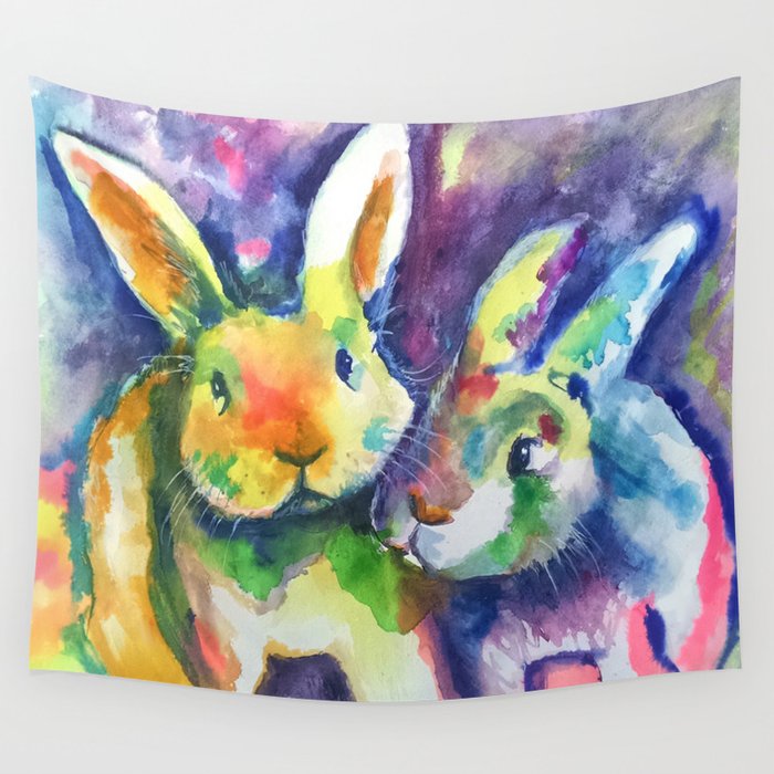 Bunny Pals Wall Tapestry