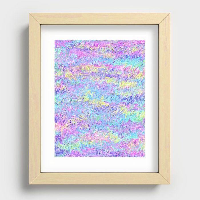 Four Colors Recessed Framed Print