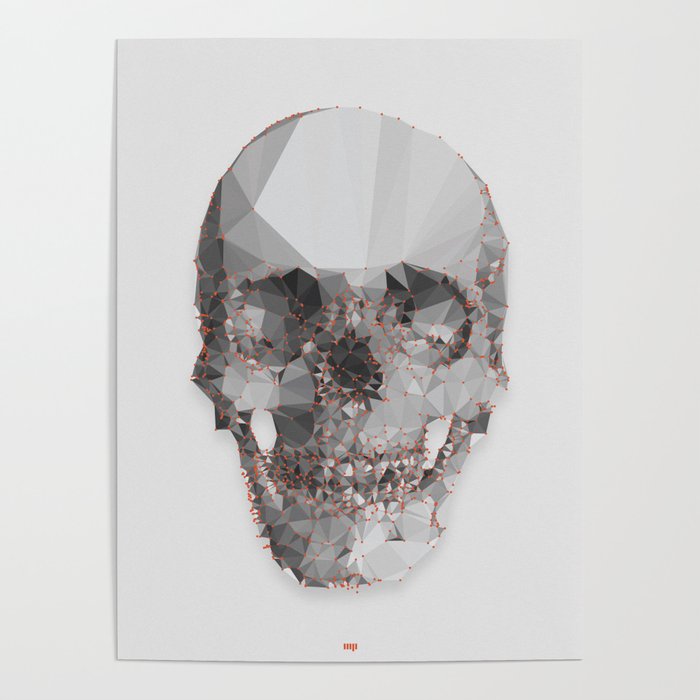 Skull mesh Poster