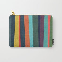 Mid-century zebra Carry-All Pouch | Curated, Vintage, Architecture, Mid Century, Rainbow, Modern, Line, Colorful, Stripes, Geometric 