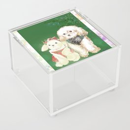 Merry Christmas EPI poodle! Acrylic Box