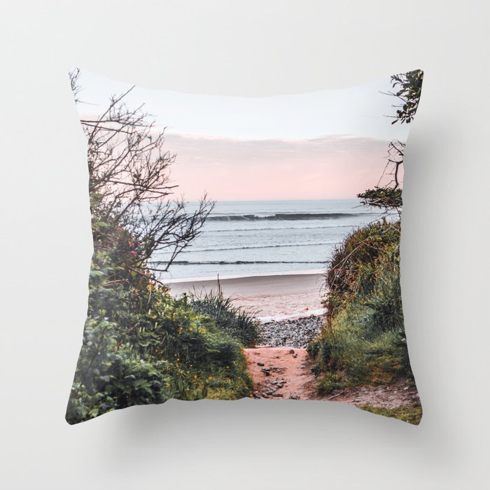 Oregon Coast Sunrise Throw Pillow