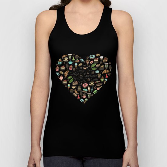 Coffee and pastry Unisex Tank Top