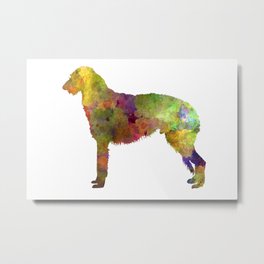 Deerhound dog in watercolor Metal Print | Print, Ink, Deerhound, Abstact, Watercolor, Vintage, Digital, Decorative, Poster, Pet 