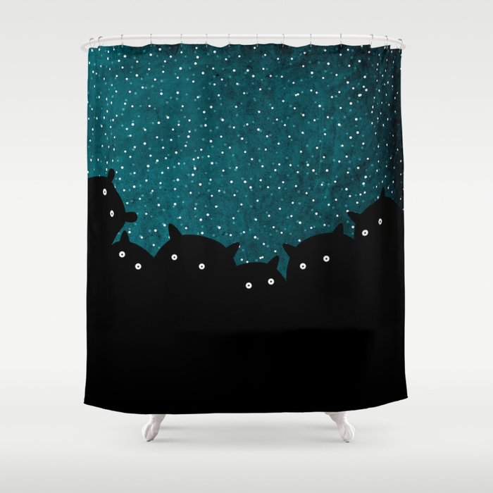 Squirrels by night #1 Shower Curtain