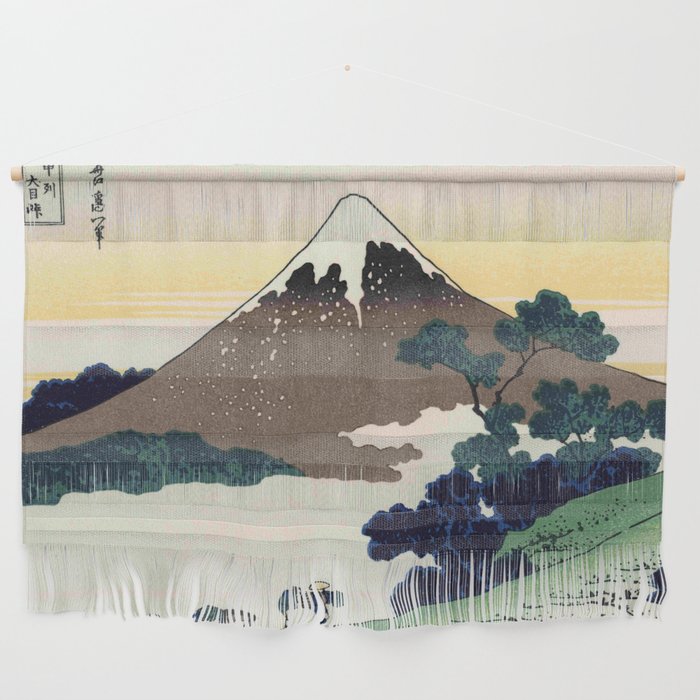 Hokusai -36 views of the Fuji 9 Inume pass in the Kai province Wall Hanging