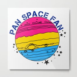 Pan Space Fan Metal Print | Space, Pattern, Typography, Photo 
