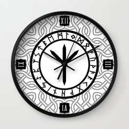 Rune I /// Rune Circle (Variant I) Wall Clock