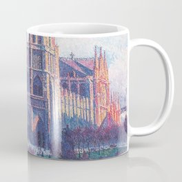 Notre Dame Cathedral, Paris, France Masterpiece by Maximilian Luce Coffee Mug | Church, Paris, Bedroom, Cathedral, French, Oldeurope, Arrondissement, Riverseine, Eiffeltower, France 