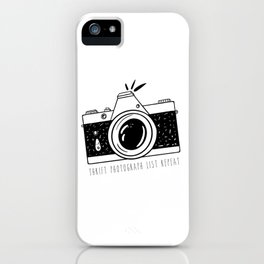 Thrift Photograph List Repeat iPhone Case