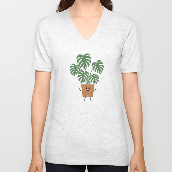 Monstera Unisex V-Neck