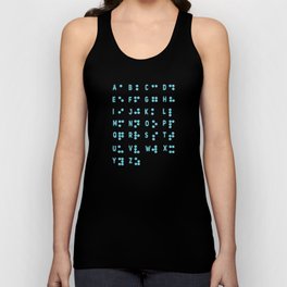Impaired Letters Awareness Dots Braille Unisex Tank Top