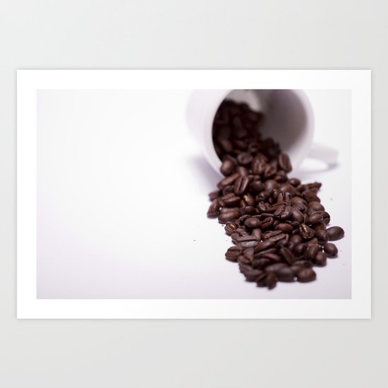 Coffee Spill Art Print