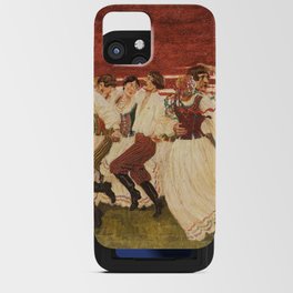 Dance to the violin vintage painting iPhone Card Case