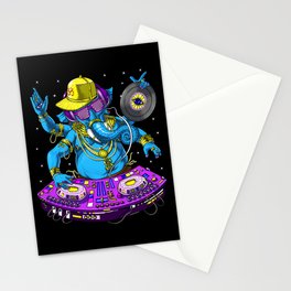 Ganesha Psytrance DJ Stationery Card