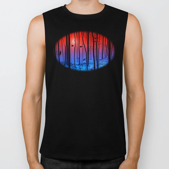 Mystical forest Biker Tank