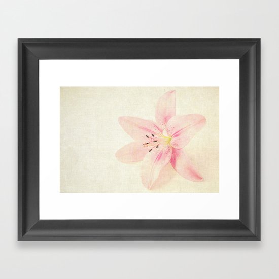 Flower On a Canvas Framed Art Print