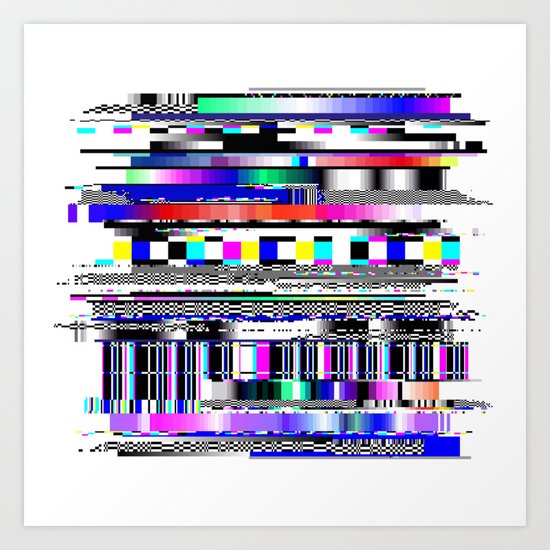 Glitch Ver.1 Art Print