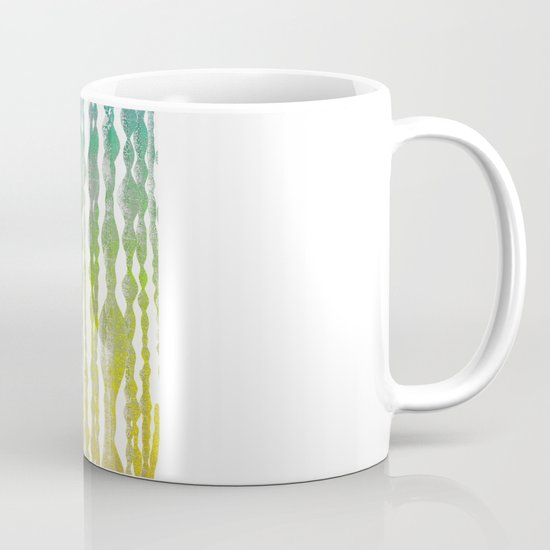 psychedelic stripes - green Mug