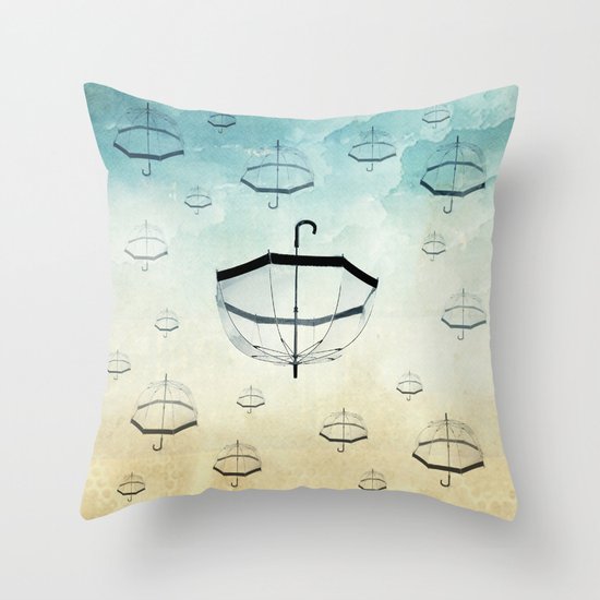 wishing for rain Throw Pillow