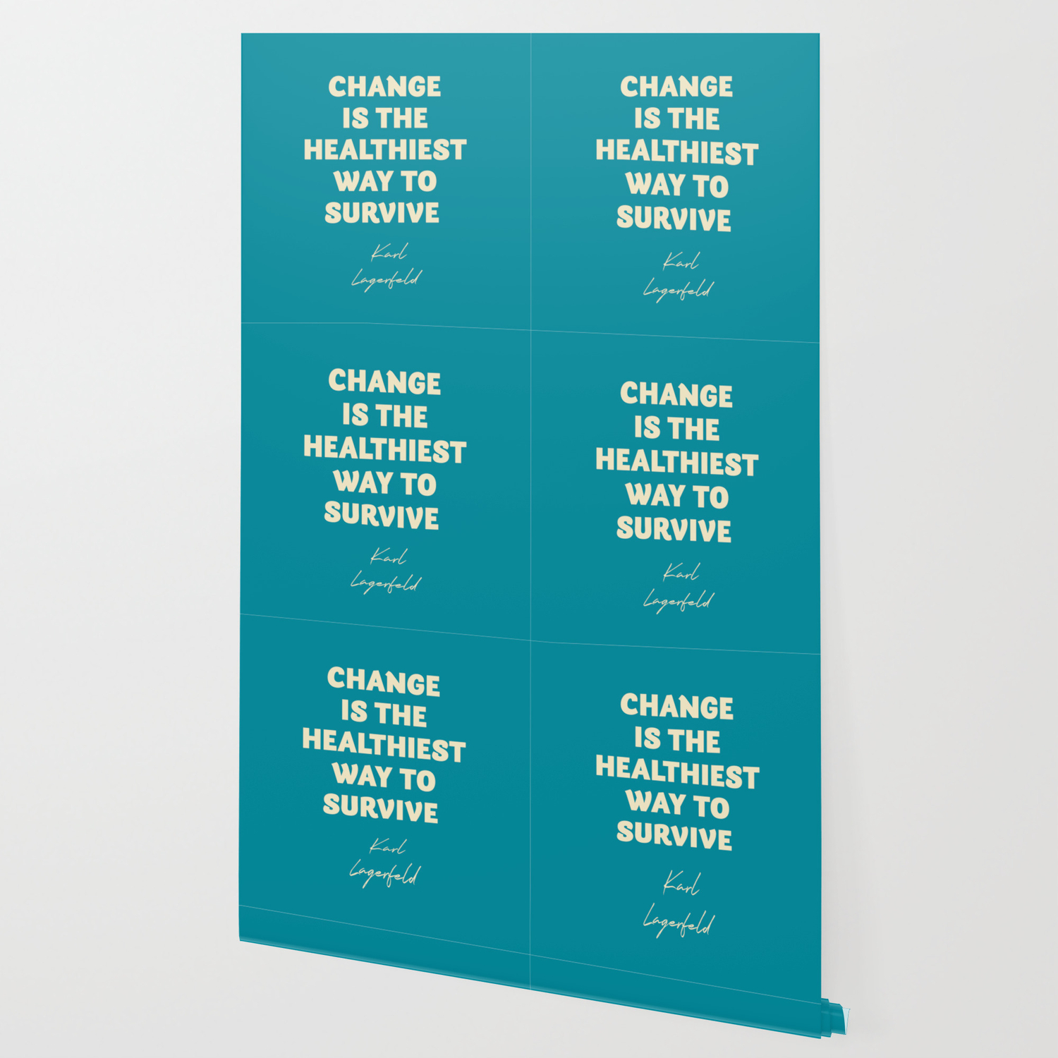 Karl Lagerfeld On Change Inspirational Quote Life Survive Move On Getting Over Wallpaper By Stefanoreves Society6