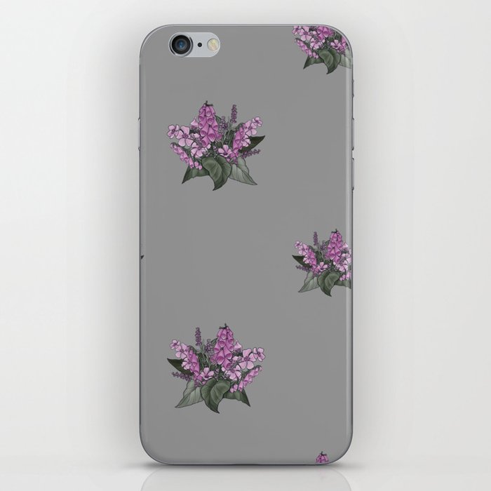 Stormcloud Bouquet Floral Print iPhone Skin