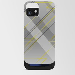 blanco y negro diagonal iPhone Card Case