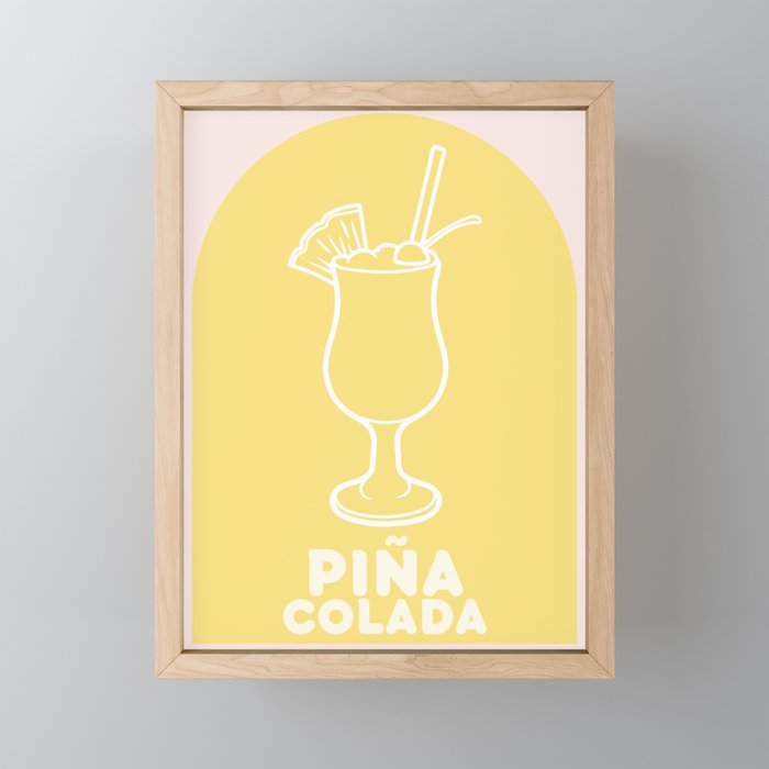PIÑA COLADA Framed Mini Art Print