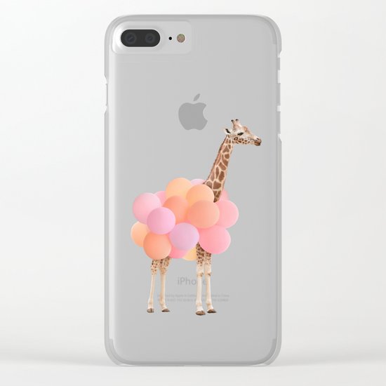 GIRAFFE PARTY Clear iPhone Case