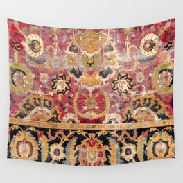 Esfahan Central Persian 17th Century Fragment Print Wall Tapestry