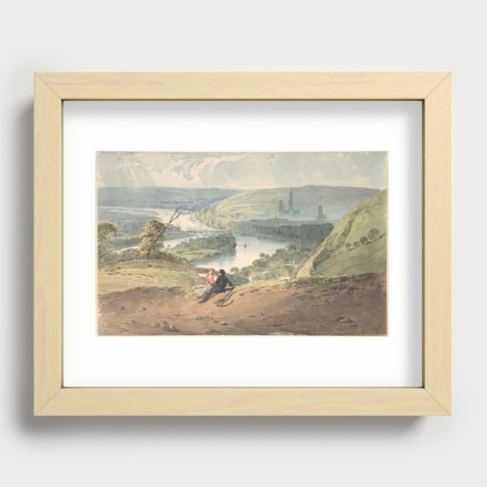 View of Rouen from St. Catherine’s Hill Recessed Framed Print