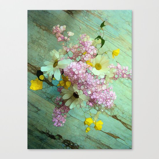 country flowers Canvas Print