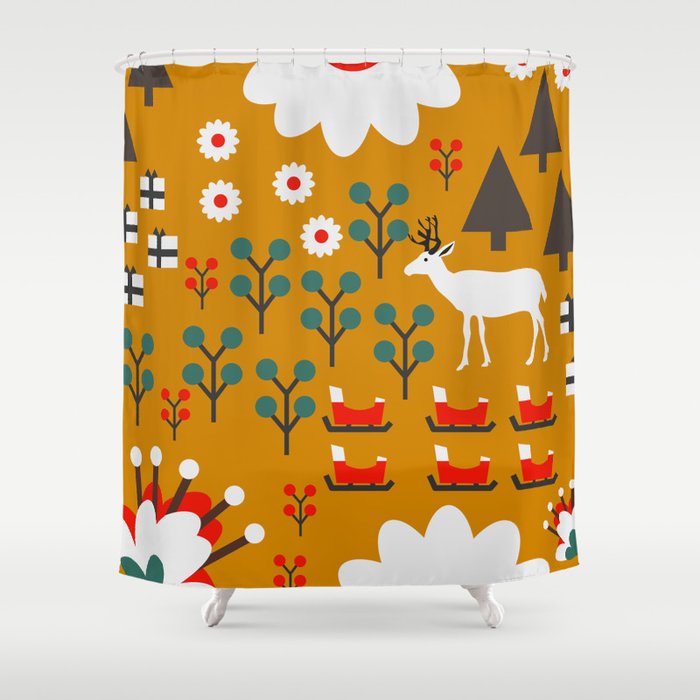 Winter Woodland Shower Curtain By Cocodes Society6