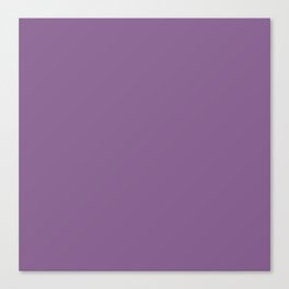 French Lilac Solid Color Canvas Print
