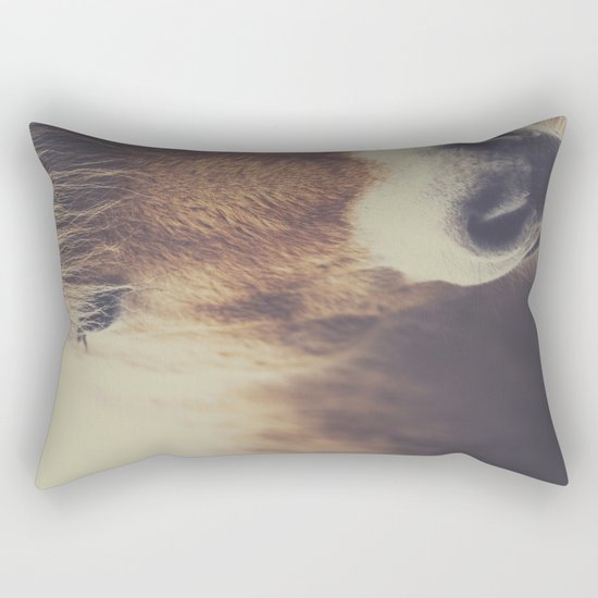 The curious girl Rectangular Pillow