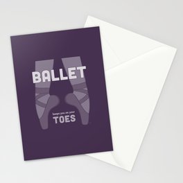 Ballet Keeps You on Your Toes Stationery Cards