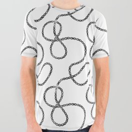 bicycle chain repeat pattern All Over Graphic Tee