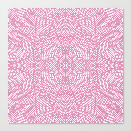 Ab Lace Pink Canvas Print