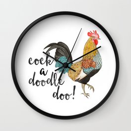 Cock a Doodle Doo Wall Clock
