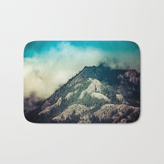Cloudy Mountain Ridge Bath Mat