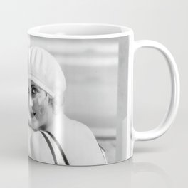 1920's flapper Hollywood beach bathing beauties Carole Lombard and Diane Ellis portrait black and white photograph - photography - photographs Coffee Mug