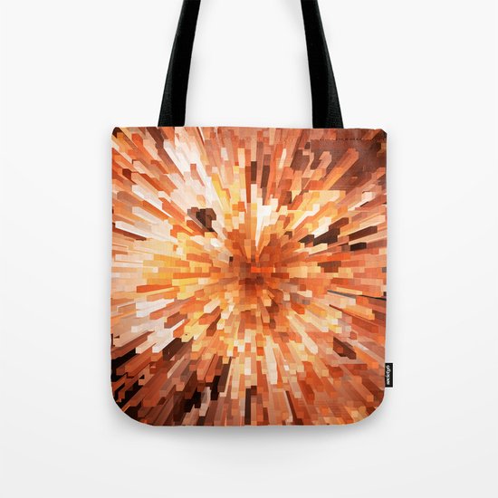 Orange Burst Tote Bag