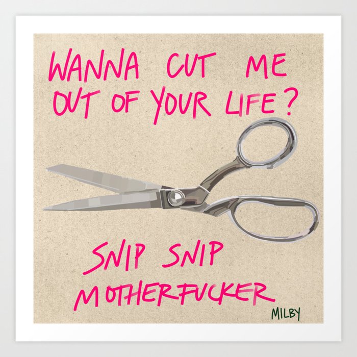 Scissor Snip Art Print