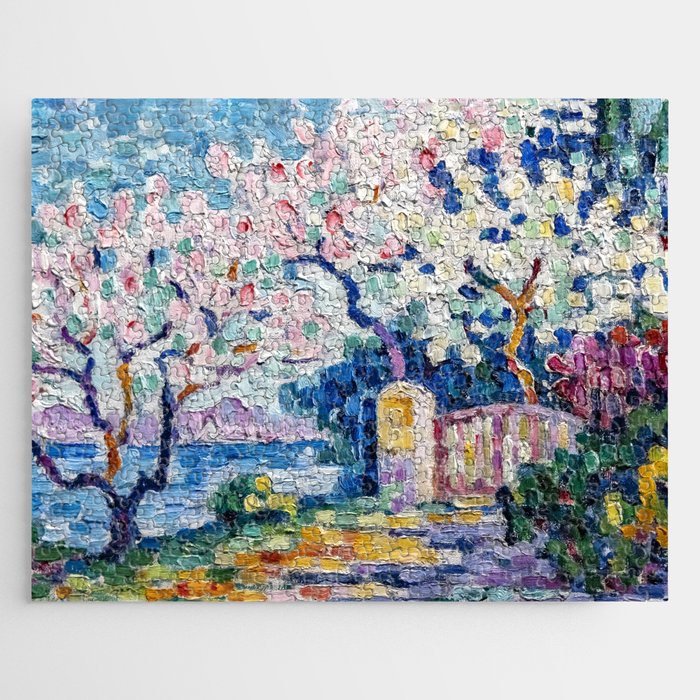 Paul Signac almond trees in bloom Jigsaw Puzzle