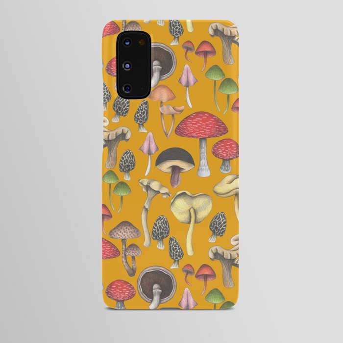 Wild Mushrooms Fantasy Orange Android Case