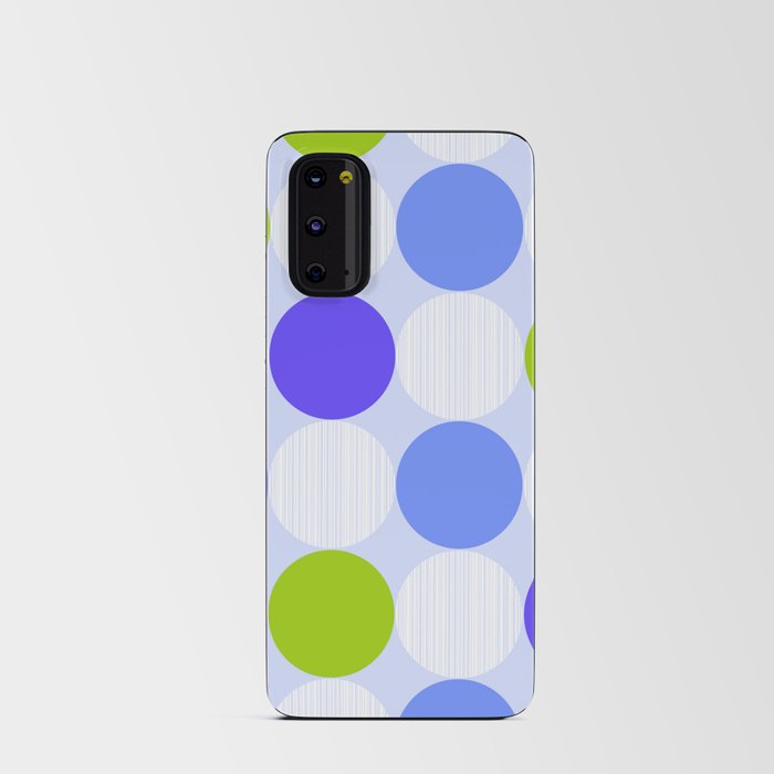 Lime White Purple Lavender Polka Dots Android Card Case