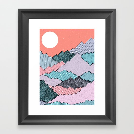 Mountain Tones Framed Art Print