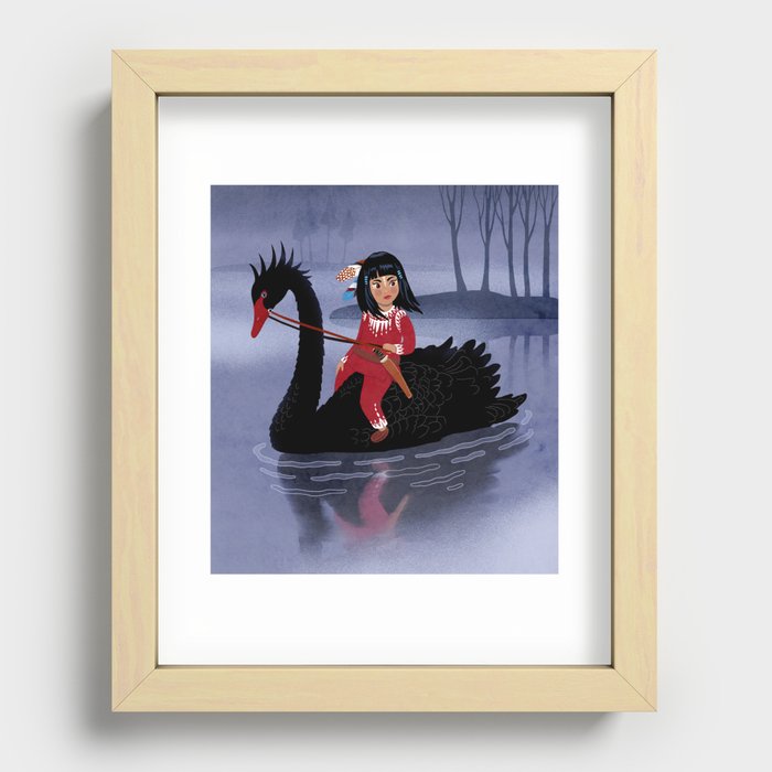 Swan Princess Recessed Framed Print