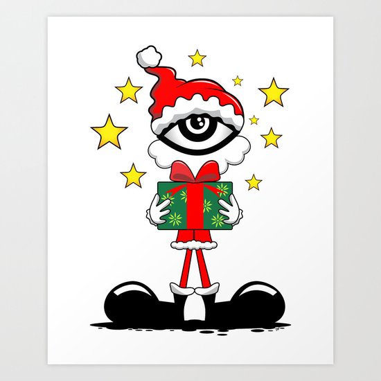 Eye Christmas II Art Print
