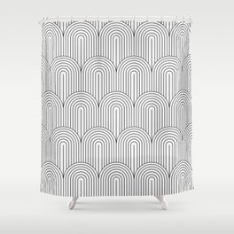 Art Deco Arch Pattern IX Shower Curtain